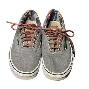 Vans Womens 8 Mens 6.5 Era 59 Gray Brown Sneakers Skater Preppy Casual School